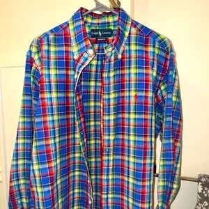 Polo Ralph Lauren multi color button down shirt